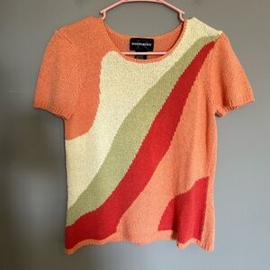Requirements Short Sleeve Sweater Size S